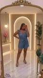 Blue jumpsuit