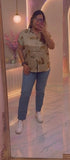 Leopard Oversize Satin Top
