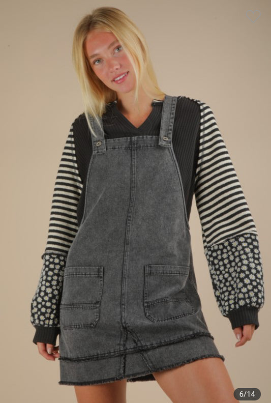 Black Overall Dress