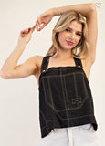 Black crop top